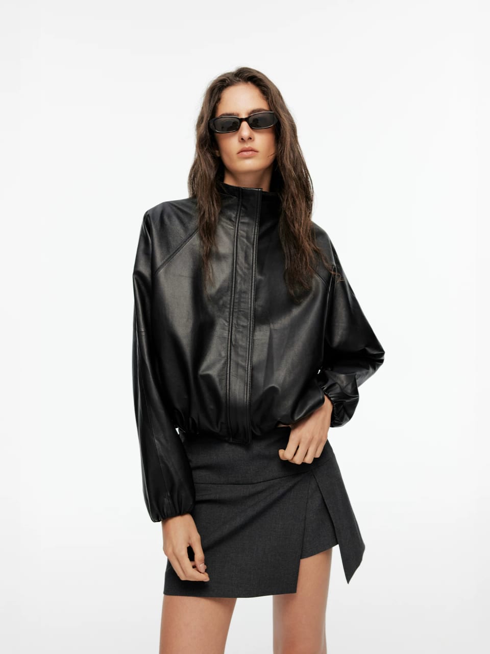 Lambskin Harrington jacket, Leather